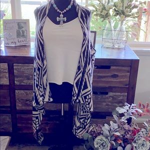 Southwestern print vest